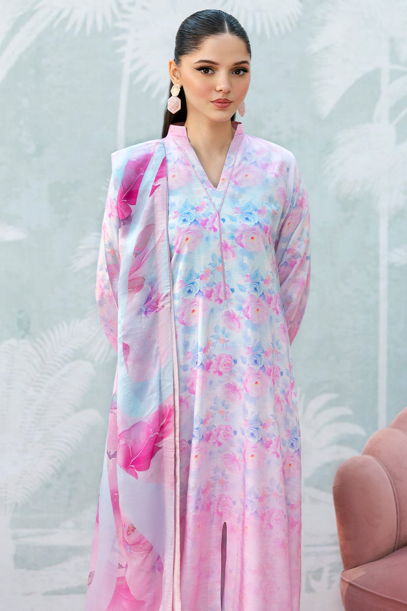 Afsanah | Basics Raw Silk | Pink Wave AR-112 by Afsanah - Designer Dress - Type: Ladies Clothes - Available at Libayah - 100% Original