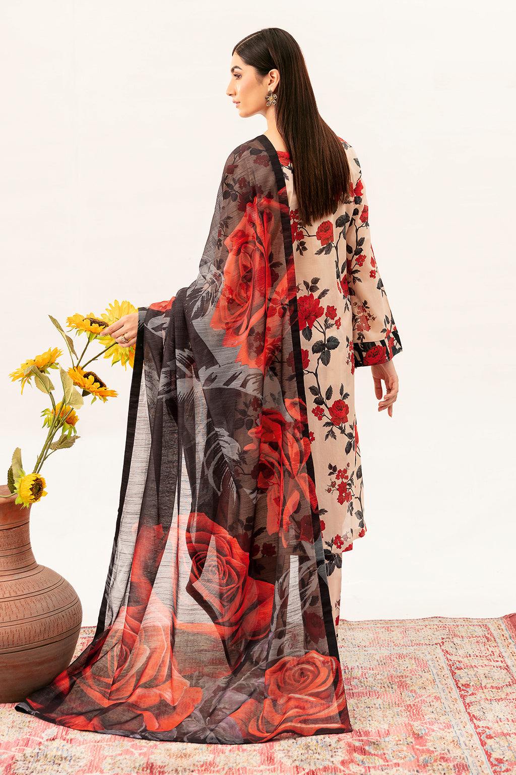 Afsanah | Ready to Wear |  Subdued Rust AP-05 by Afsanah - Designer Dress - Type: Ladies Clothes - Available at Libayah - 100% Original