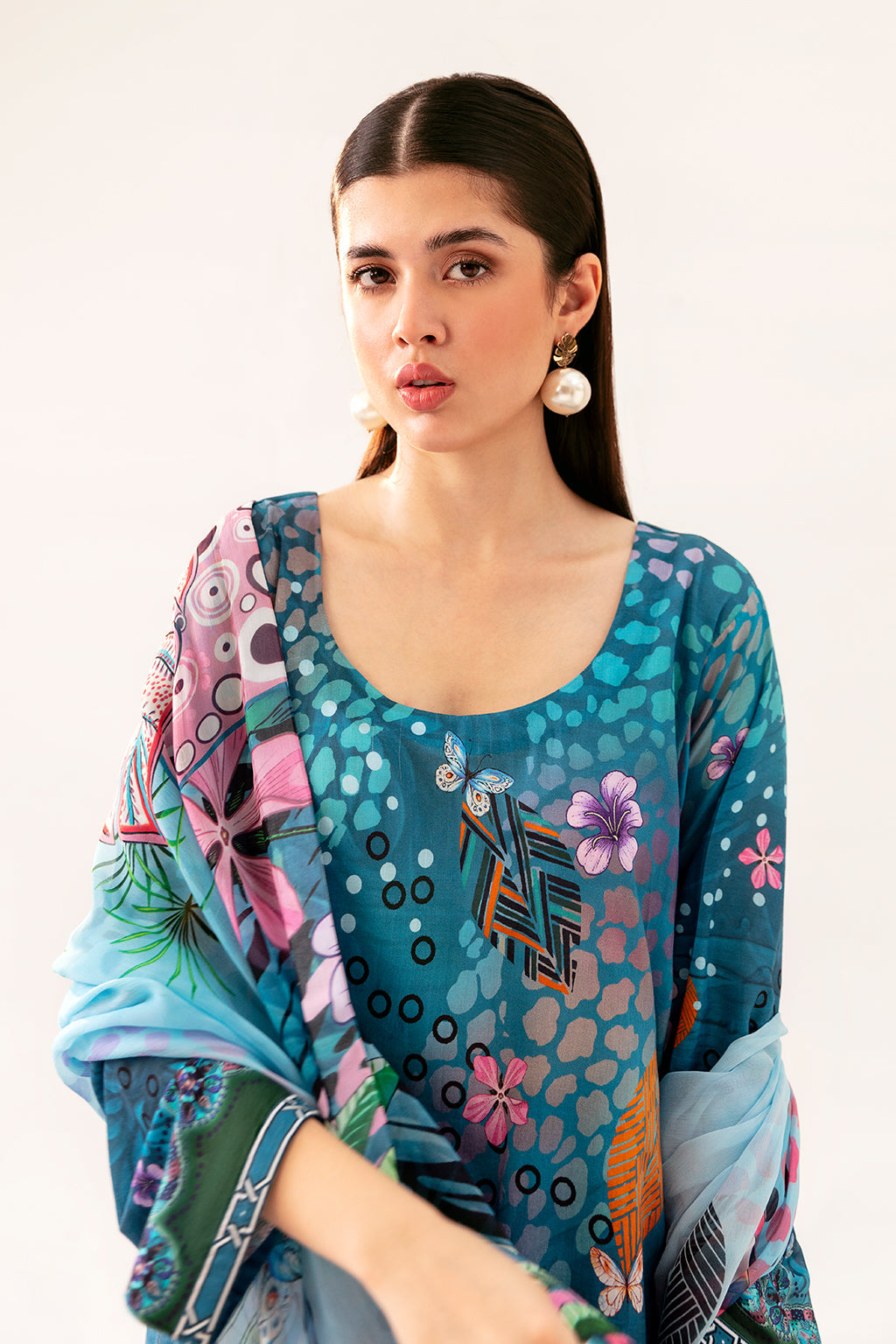 Afsanah | Ready to Wear |  Fresh Teal AP-09 by Afsanah - Designer Dress - Type: Ladies Clothes - Available at Libayah - 100% Original