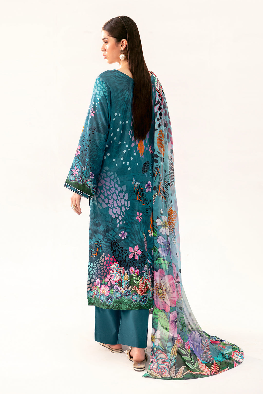 Afsanah | Ready to Wear |  Fresh Teal AP-09 by Afsanah - Designer Dress - Type: Ladies Clothes - Available at Libayah - 100% Original