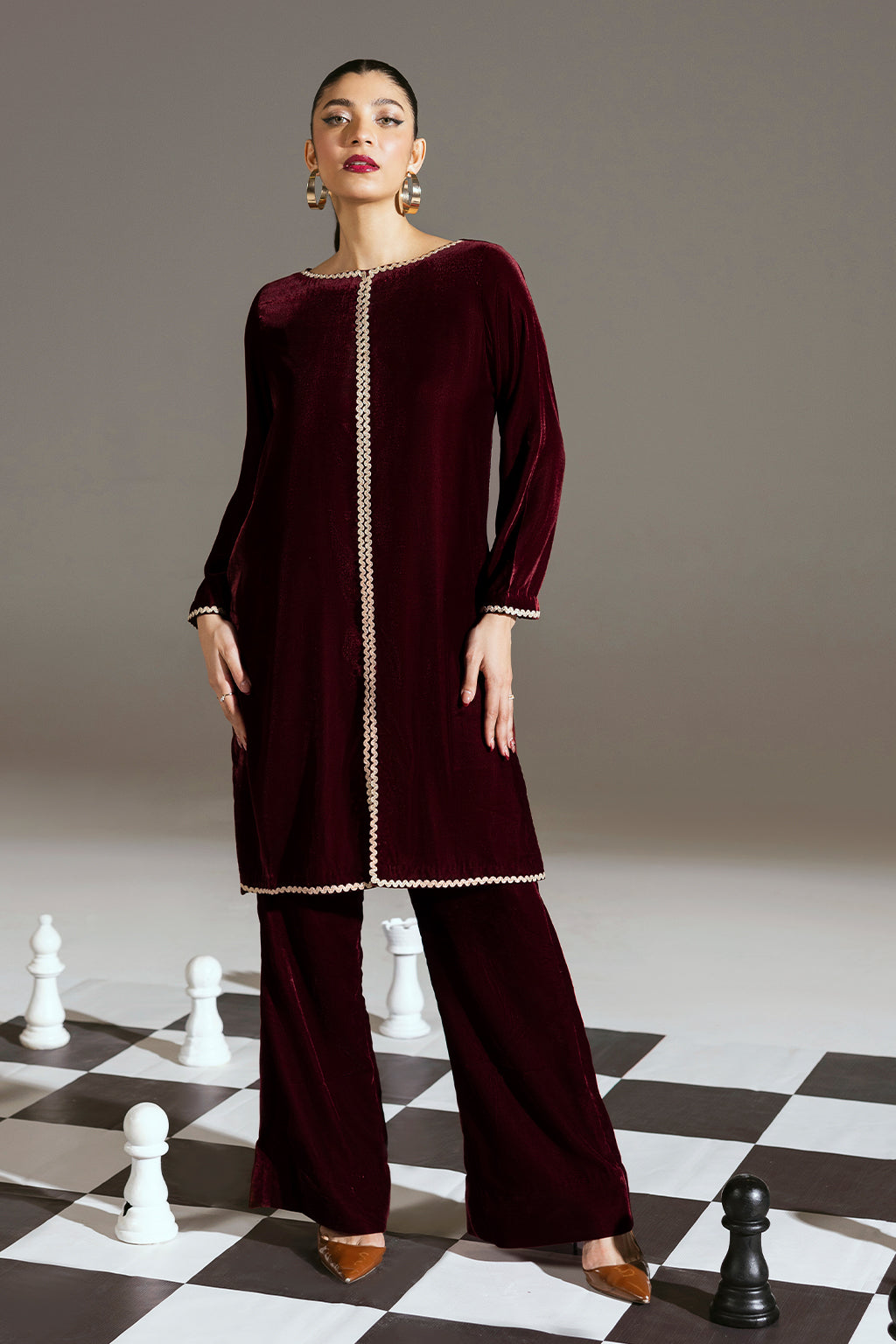 Afsanah | The Velvet Edit | AV-103 by Afsanah - Designer Dress - Type: Ladies Clothes - Available at Libayah - 100% Original