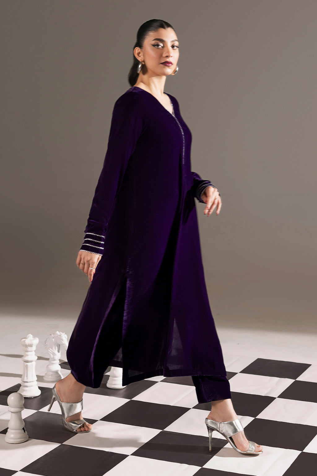 Afsanah | The Velvet Edit | AV-104 by Afsanah - Designer Dress - Type: Ladies Clothes - Available at Libayah - 100% Original