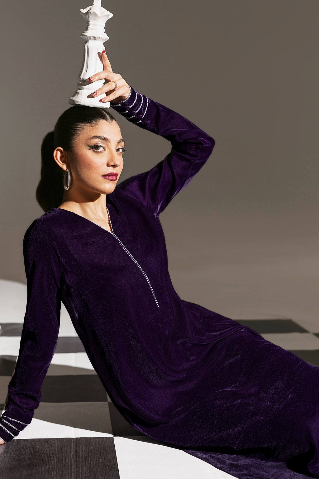 Afsanah | The Velvet Edit | AV-104 by Afsanah - Designer Dress - Type: Ladies Clothes - Available at Libayah - 100% Original