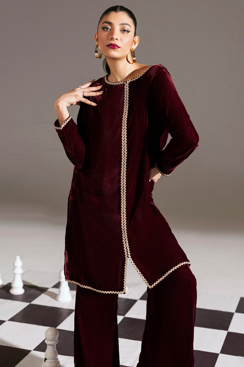 Afsanah | The Velvet Edit | AV-103 by Afsanah - Designer Dress - Type: Ladies Clothes - Available at Libayah - 100% Original