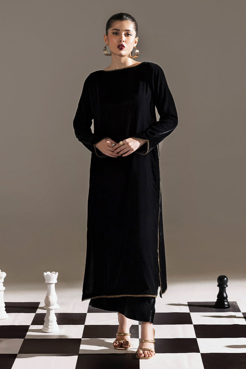 Afsanah | The Velvet Edit | AV-101 by Afsanah - Designer Dress - Type: Ladies Clothes - Available at Libayah - 100% Original