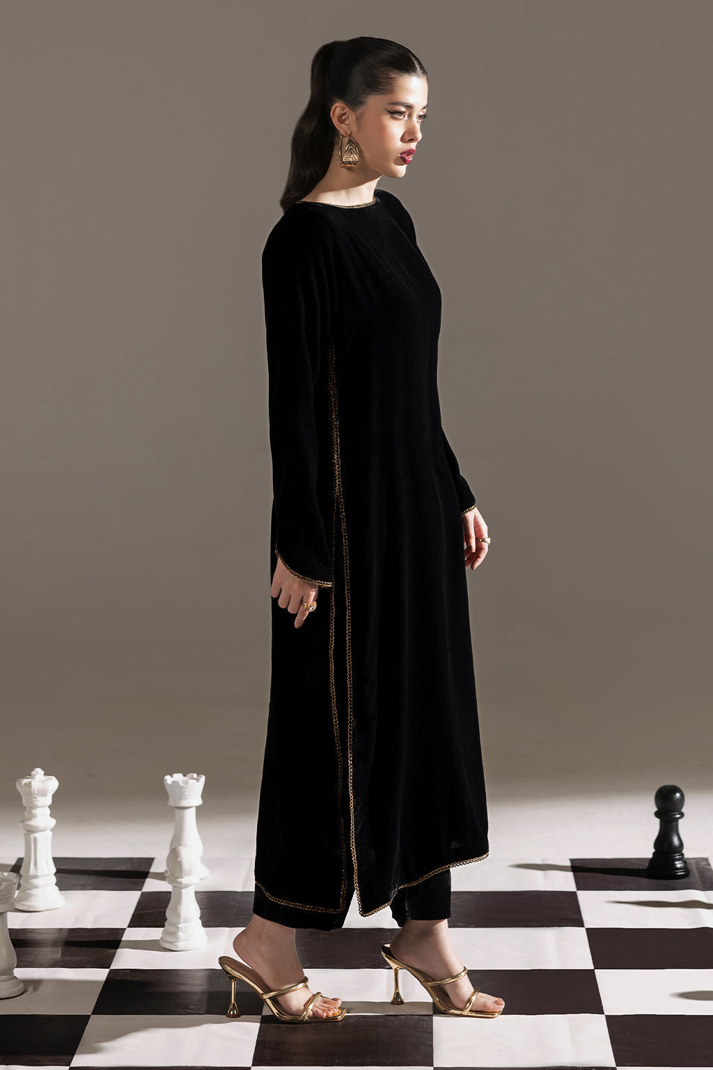 Afsanah | The Velvet Edit | AV-101 by Afsanah - Designer Dress - Type: Ladies Clothes - Available at Libayah - 100% Original