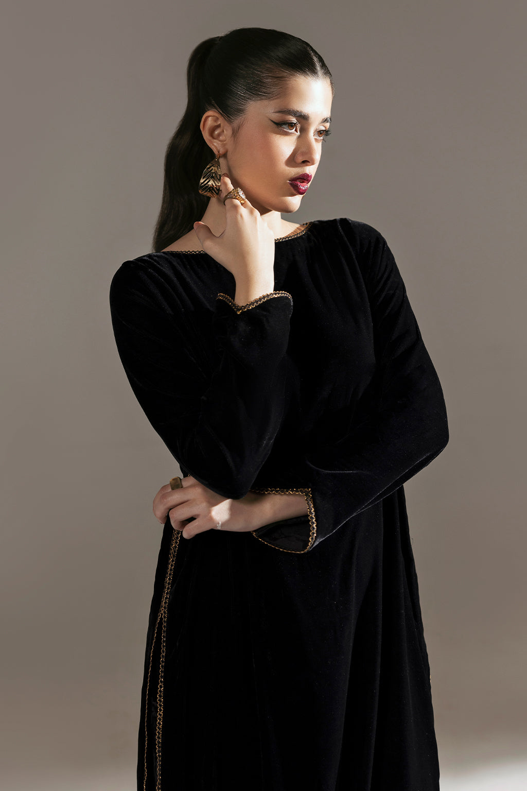 Afsanah | The Velvet Edit | AV-101 by Afsanah - Designer Dress - Type: Ladies Clothes - Available at Libayah - 100% Original