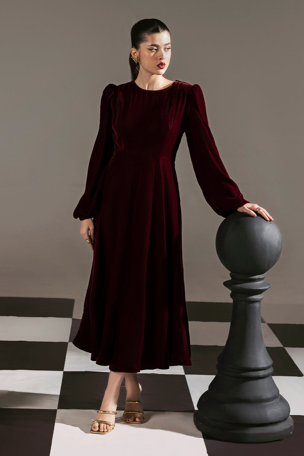 Afsanah | The Velvet Edit | AV-108 by Afsanah - Designer Dress - Type: Ladies Clothes - Available at Libayah - 100% Original