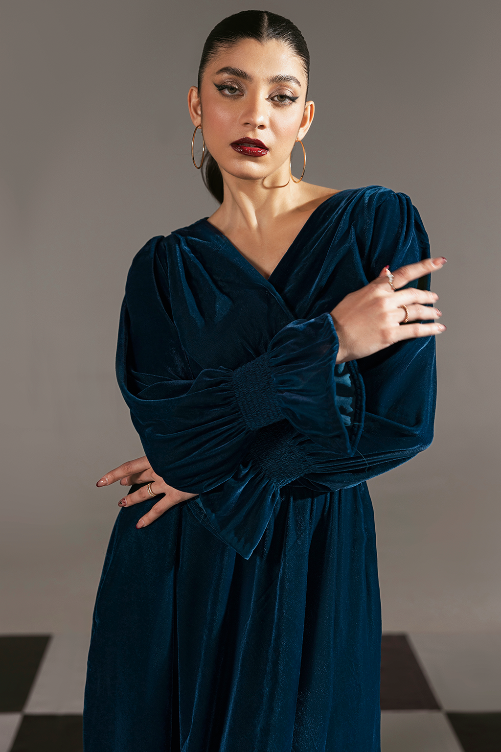 Afsanah | The Velvet Edit | AV-107 by Afsanah - Designer Dress - Type: Ladies Clothes - Available at Libayah - 100% Original