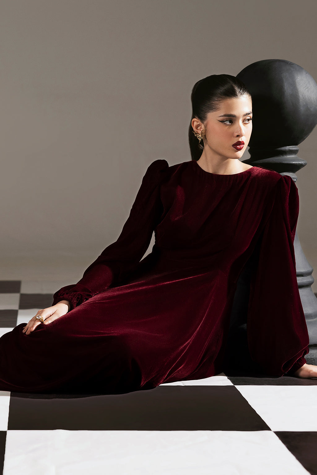 Afsanah | The Velvet Edit | AV-108 by Afsanah - Designer Dress - Type: Ladies Clothes - Available at Libayah - 100% Original