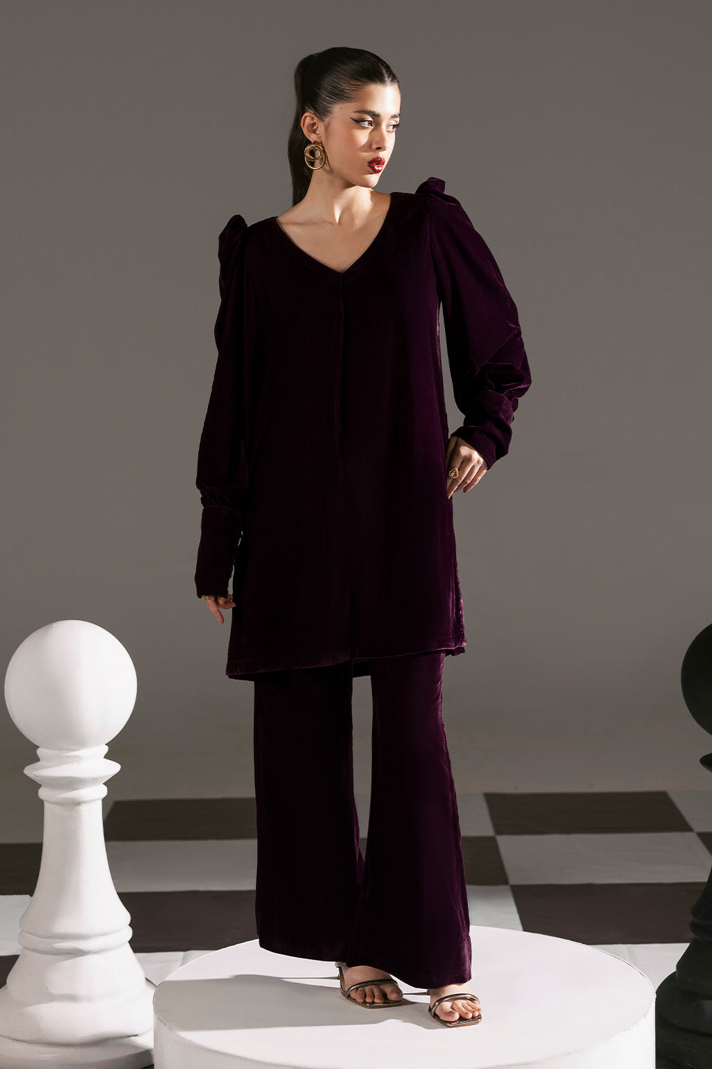 Afsanah | The Velvet Edit | AV-110 by Afsanah - Designer Dress - Type: Ladies Clothes - Available at Libayah - 100% Original