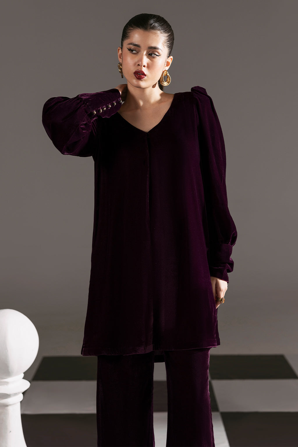 Afsanah | The Velvet Edit | AV-110 by Afsanah - Designer Dress - Type: Ladies Clothes - Available at Libayah - 100% Original