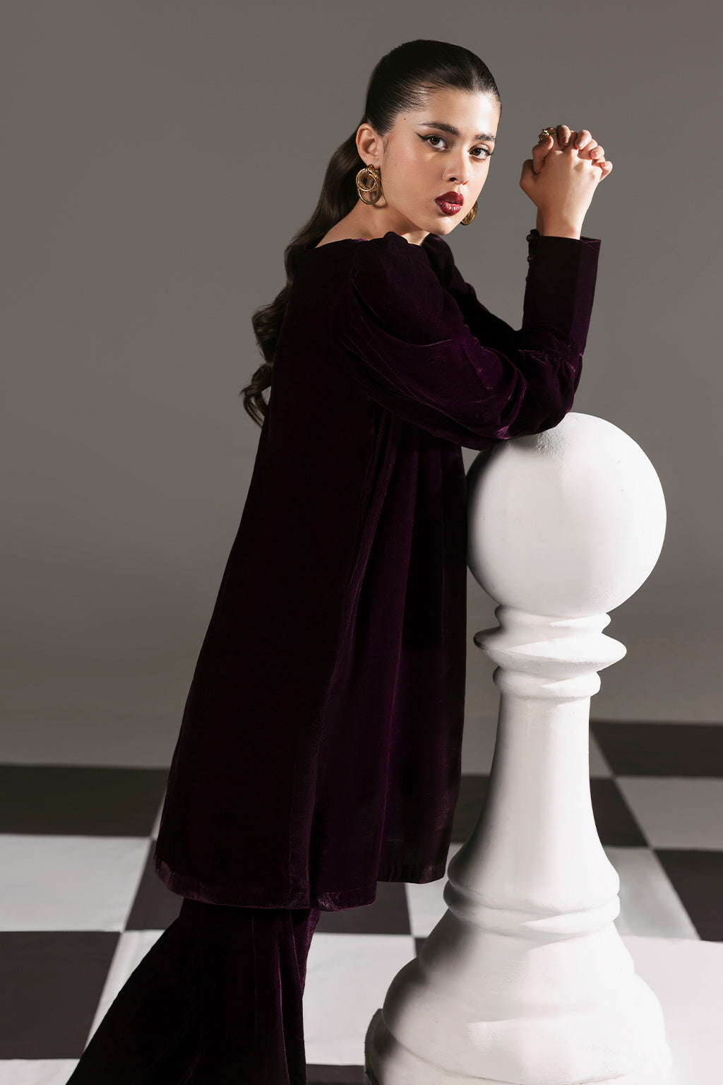 Afsanah | The Velvet Edit | AV-110 by Afsanah - Designer Dress - Type: Ladies Clothes - Available at Libayah - 100% Original