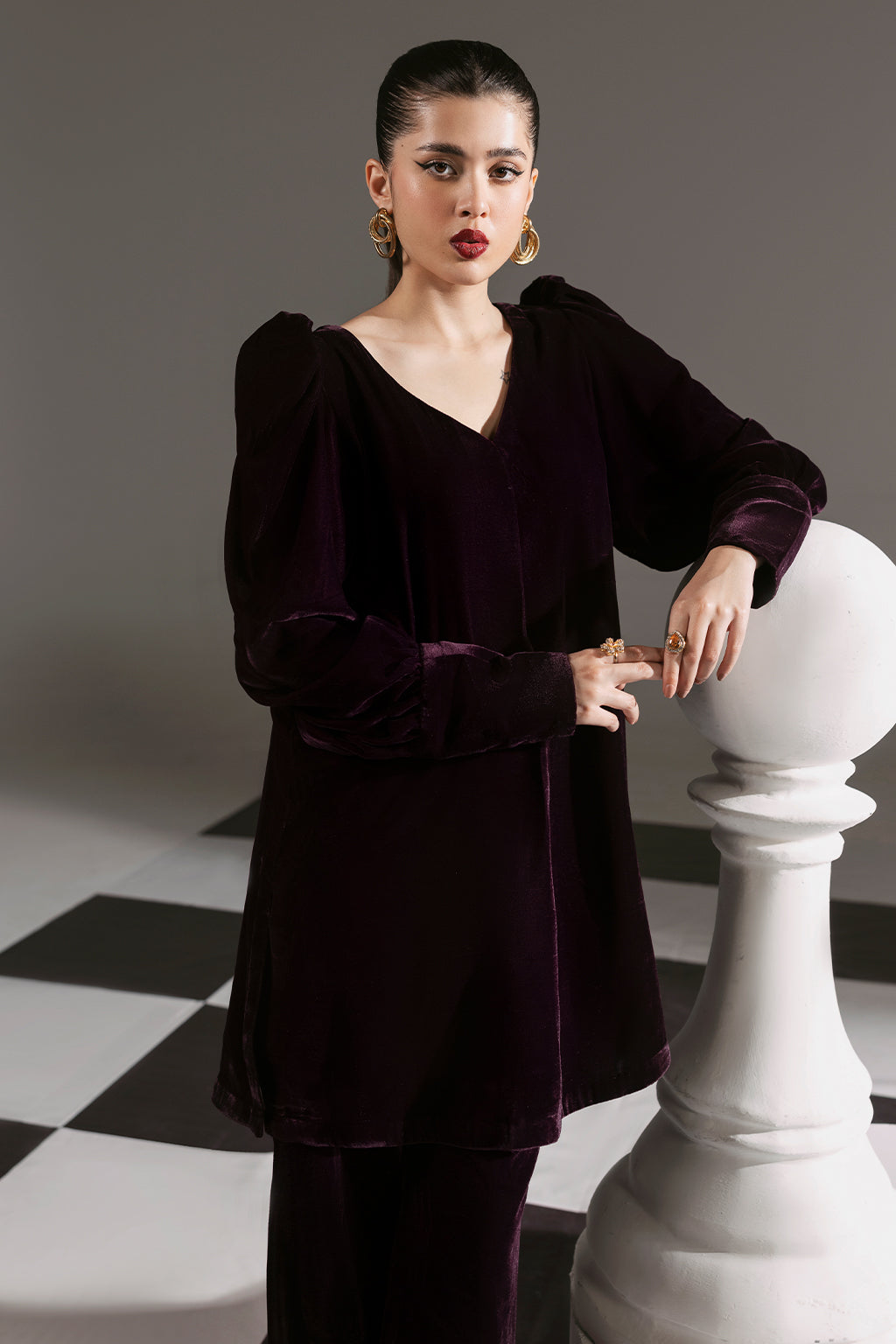 Afsanah | The Velvet Edit | AV-110 by Afsanah - Designer Dress - Type: Ladies Clothes - Available at Libayah - 100% Original