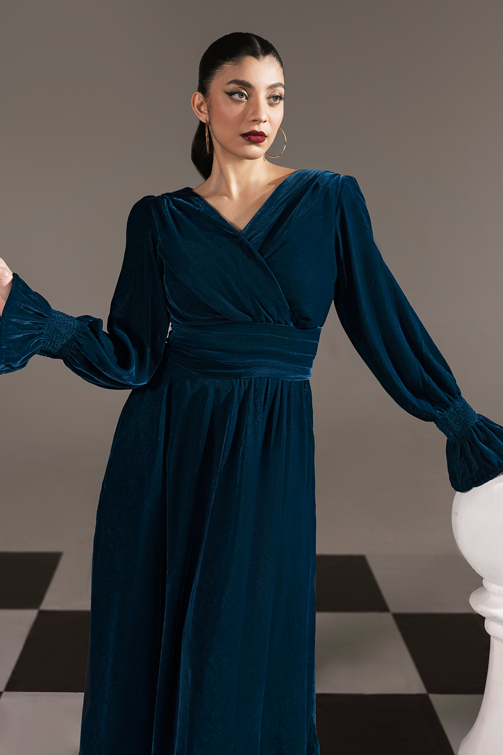 Afsanah | The Velvet Edit | AV-107 by Afsanah - Designer Dress - Type: Ladies Clothes - Available at Libayah - 100% Original