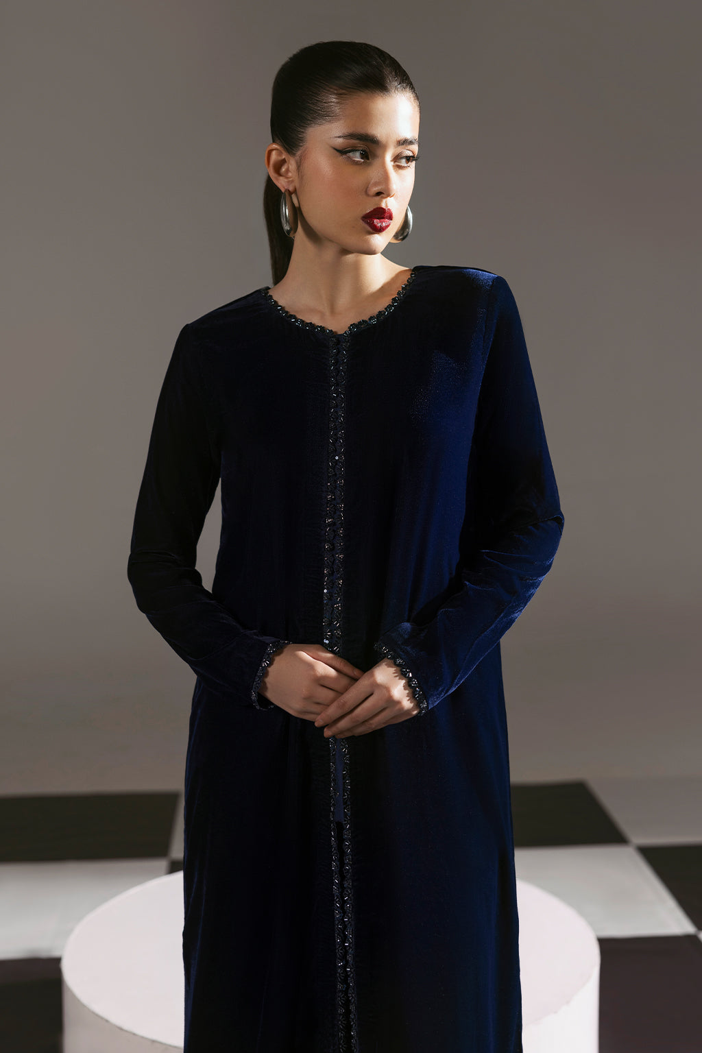 Afsanah | The Velvet Edit | AV-109 by Afsanah - Designer Dress - Type: Ladies Clothes - Available at Libayah - 100% Original