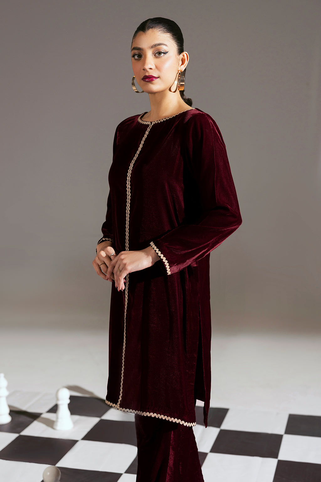 Afsanah | The Velvet Edit | AV-103 by Afsanah - Designer Dress - Type: Ladies Clothes - Available at Libayah - 100% Original