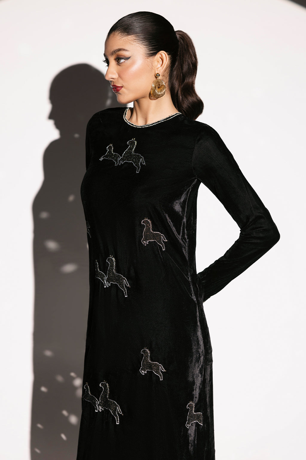 Afsanah | The Velvet Edit | AV-105 by Afsanah - Designer Dress - Type: Ladies Clothes - Available at Libayah - 100% Original