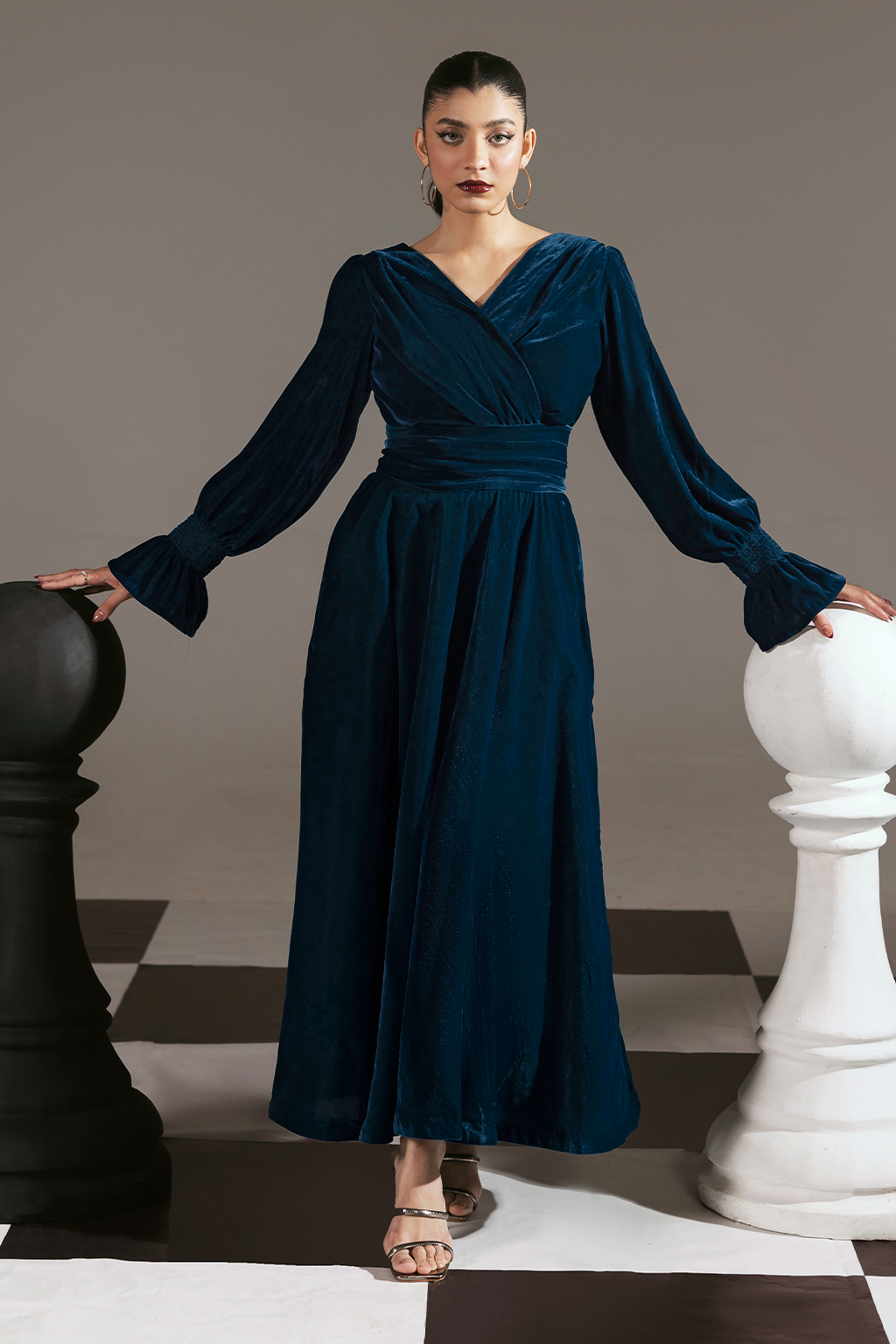 Afsanah | The Velvet Edit | AV-107 by Afsanah - Designer Dress - Type: Ladies Clothes - Available at Libayah - 100% Original