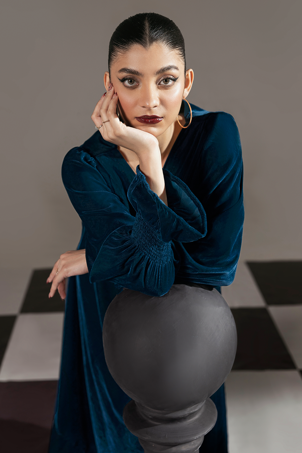 Afsanah | The Velvet Edit | AV-107 by Afsanah - Designer Dress - Type: Ladies Clothes - Available at Libayah - 100% Original