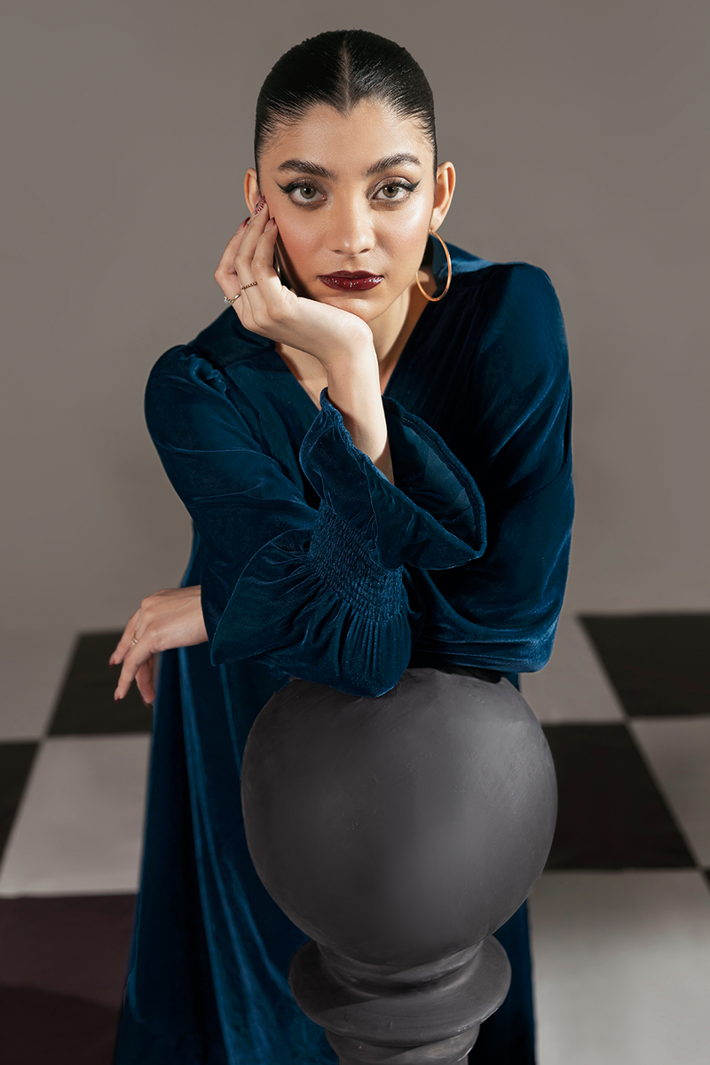 Afsanah | The Velvet Edit | AV-107 by Afsanah - Designer Dress - Type: Ladies Clothes - Available at Libayah - 100% Original