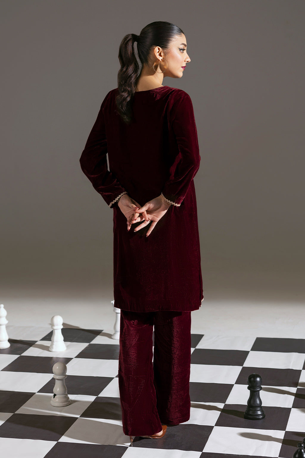 Afsanah | The Velvet Edit | AV-103 by Afsanah - Designer Dress - Type: Ladies Clothes - Available at Libayah - 100% Original