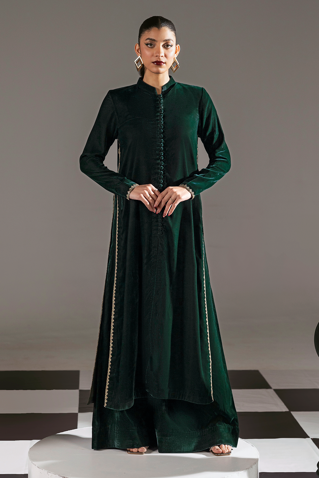 Afsanah | The Velvet Edit | AV-111 by Afsanah - Designer Dress - Type: Ladies Clothes - Available at Libayah - 100% Original