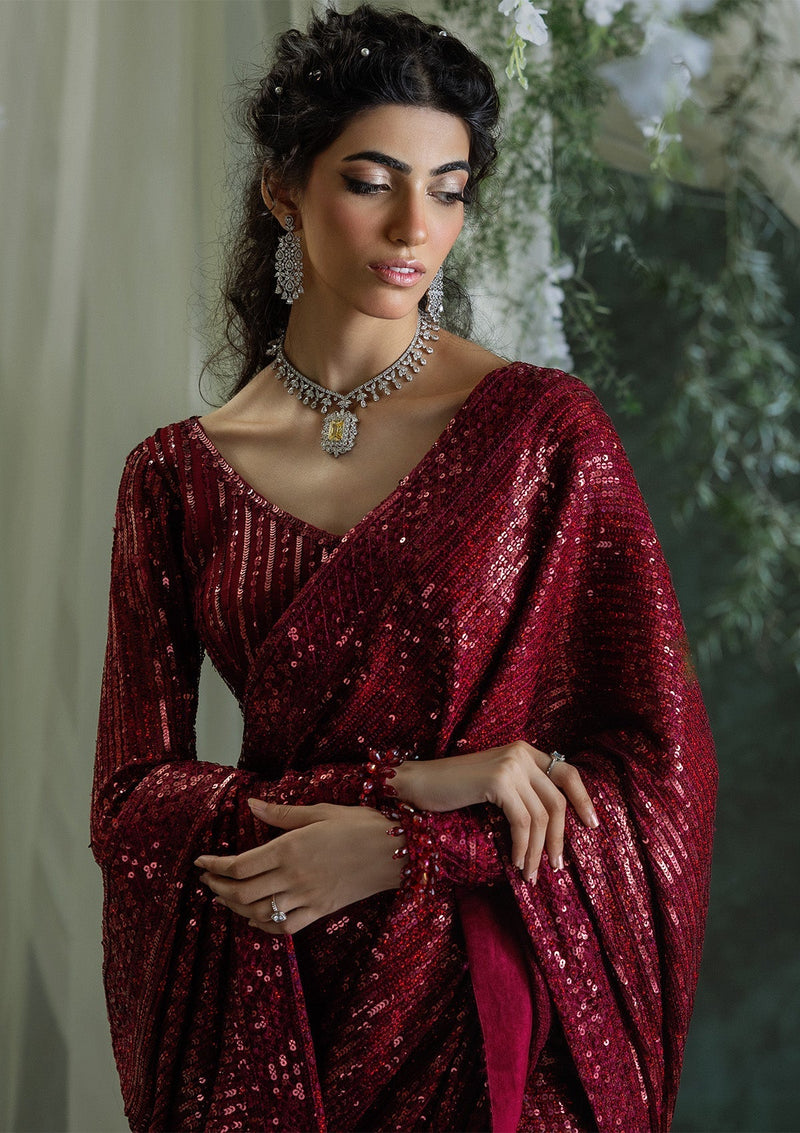 Aik Atelier | Sari Edit 2024 | SARI EDIT '24 VOL. 1 - LOOK 03 by Aik Atelier - Designer Dress - Type: Ladies Clothes - Available at Libayah - 100% Original