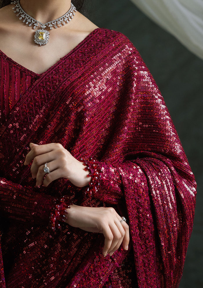 Aik Atelier | Sari Edit 2024 | SARI EDIT '24 VOL. 1 - LOOK 03 by Aik Atelier - Designer Dress - Type: Ladies Clothes - Available at Libayah - 100% Original