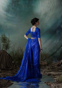 Aik Atelier | Sari Edit 2024 | SARI EDIT '24 VOL. 1 - LOOK 05 by Aik Atelier - Designer Dress - Type: Ladies Clothes - Available at Libayah - 100% Original