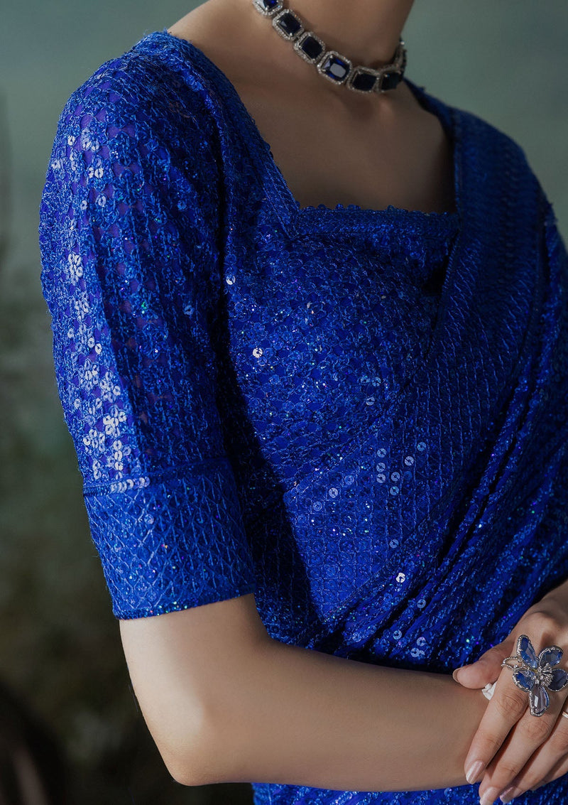 Aik Atelier | Sari Edit 2024 | SARI EDIT '24 VOL. 1 - LOOK 05 by Aik Atelier - Designer Dress - Type: Ladies Clothes - Available at Libayah - 100% Original