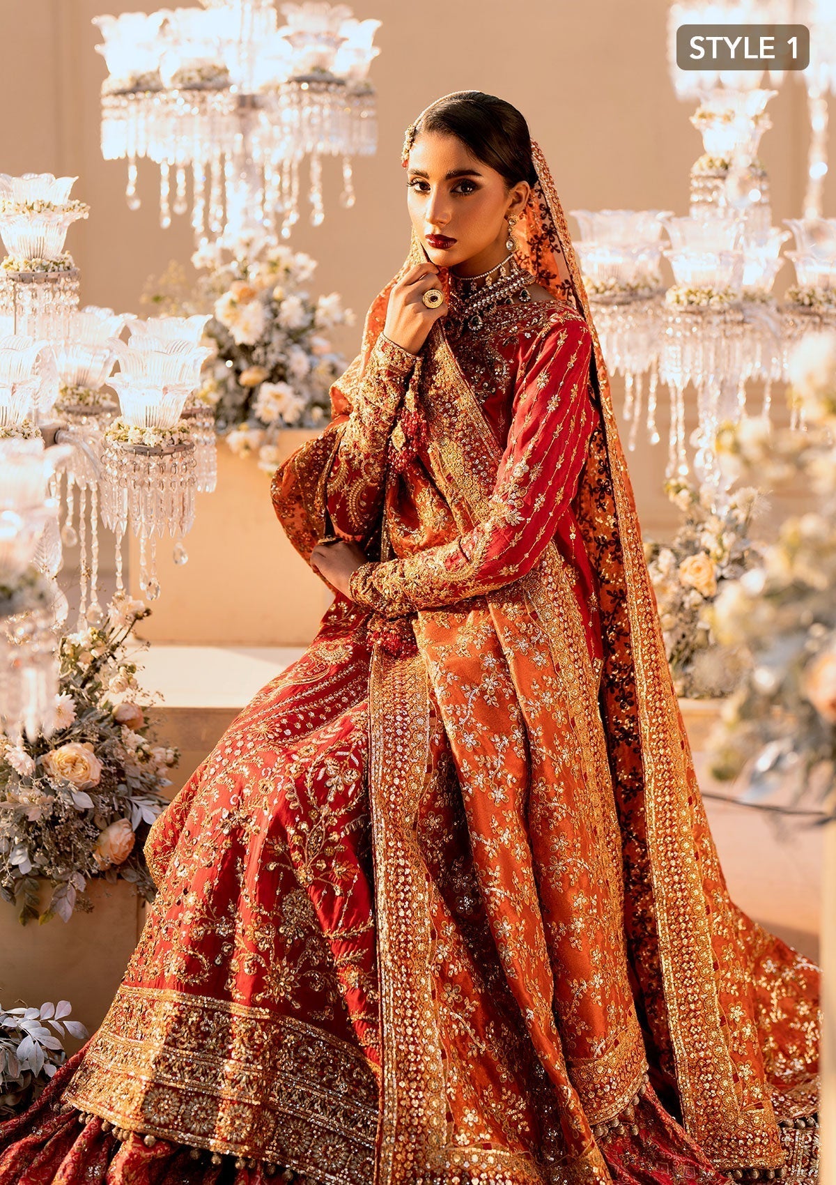 Buy Aik Atelier | Wedding Festive 25 | LOOK 01 - Designer Dress - Type: Ladies Clothes - Available at Libayah