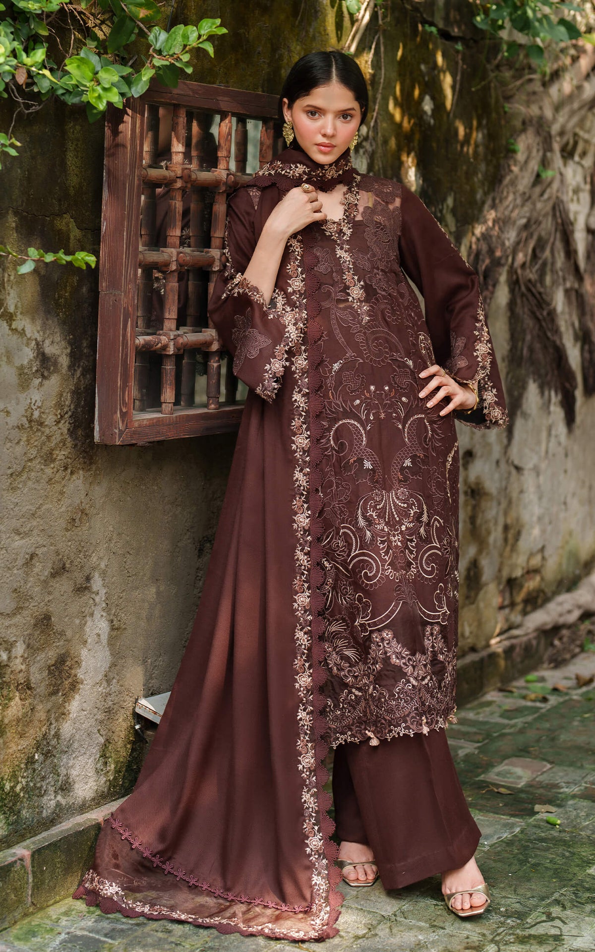 Asifa and Nabeel | Pashmina Luxe 25 | Aima LWC25-10 by Asifa and Nabeel - Designer Dress - Type : Ladies Clothes - Available at Libayah - 100% Original 
