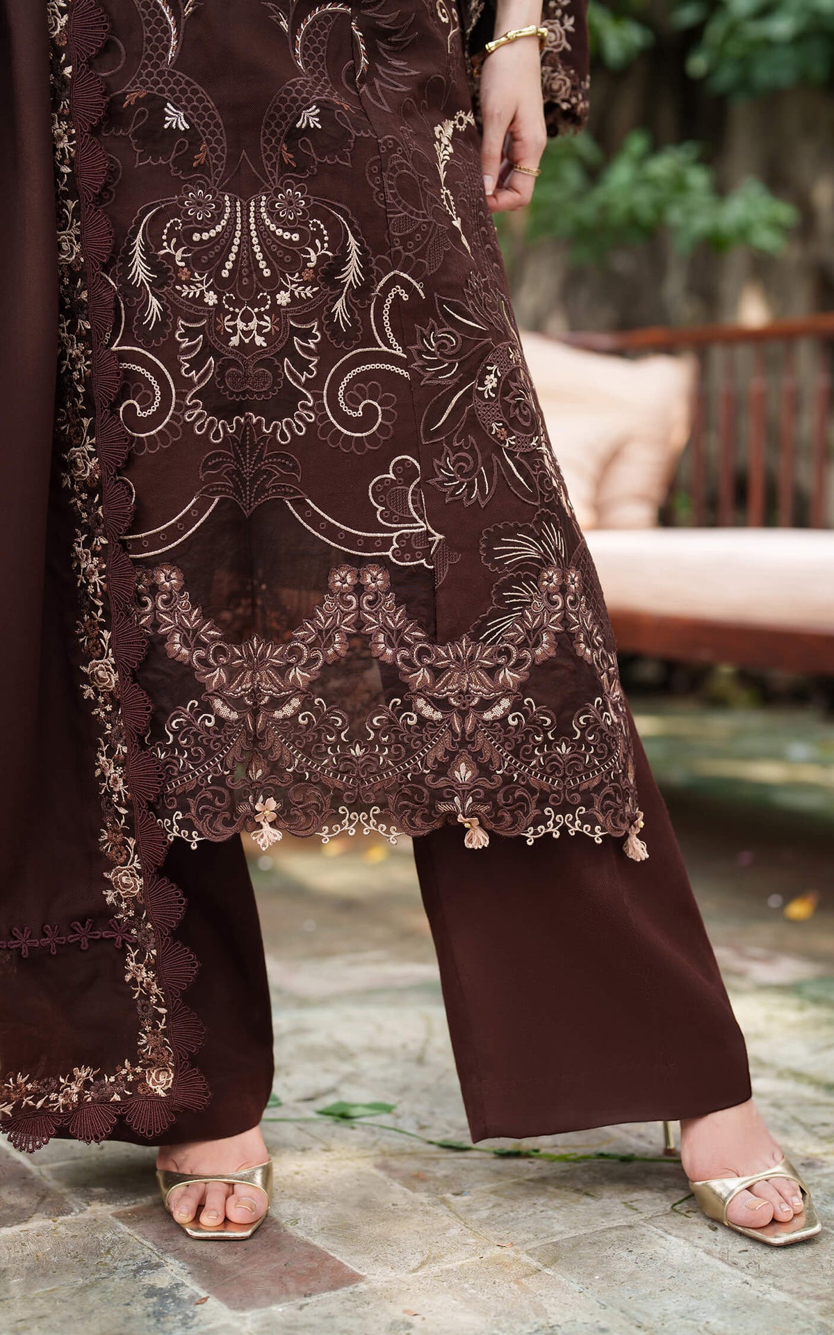 Asifa and Nabeel | Pashmina Luxe 25 | Aima LWC25-10 by Asifa and Nabeel - Designer Dress - Type : Ladies Clothes - Available at Libayah - 100% Original 