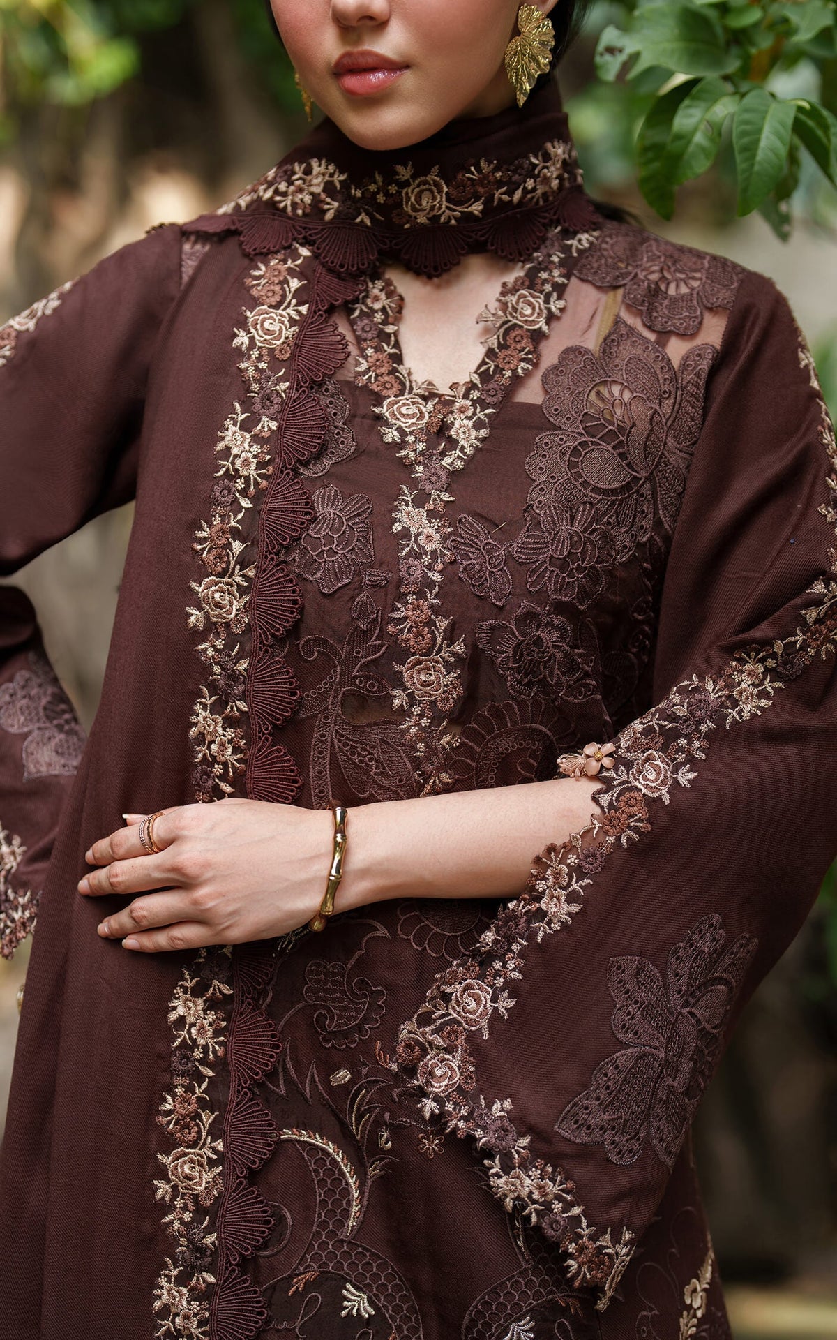 Asifa and Nabeel | Pashmina Luxe 25 | Aima LWC25-10 by Asifa and Nabeel - Designer Dress - Type : Ladies Clothes - Available at Libayah - 100% Original 