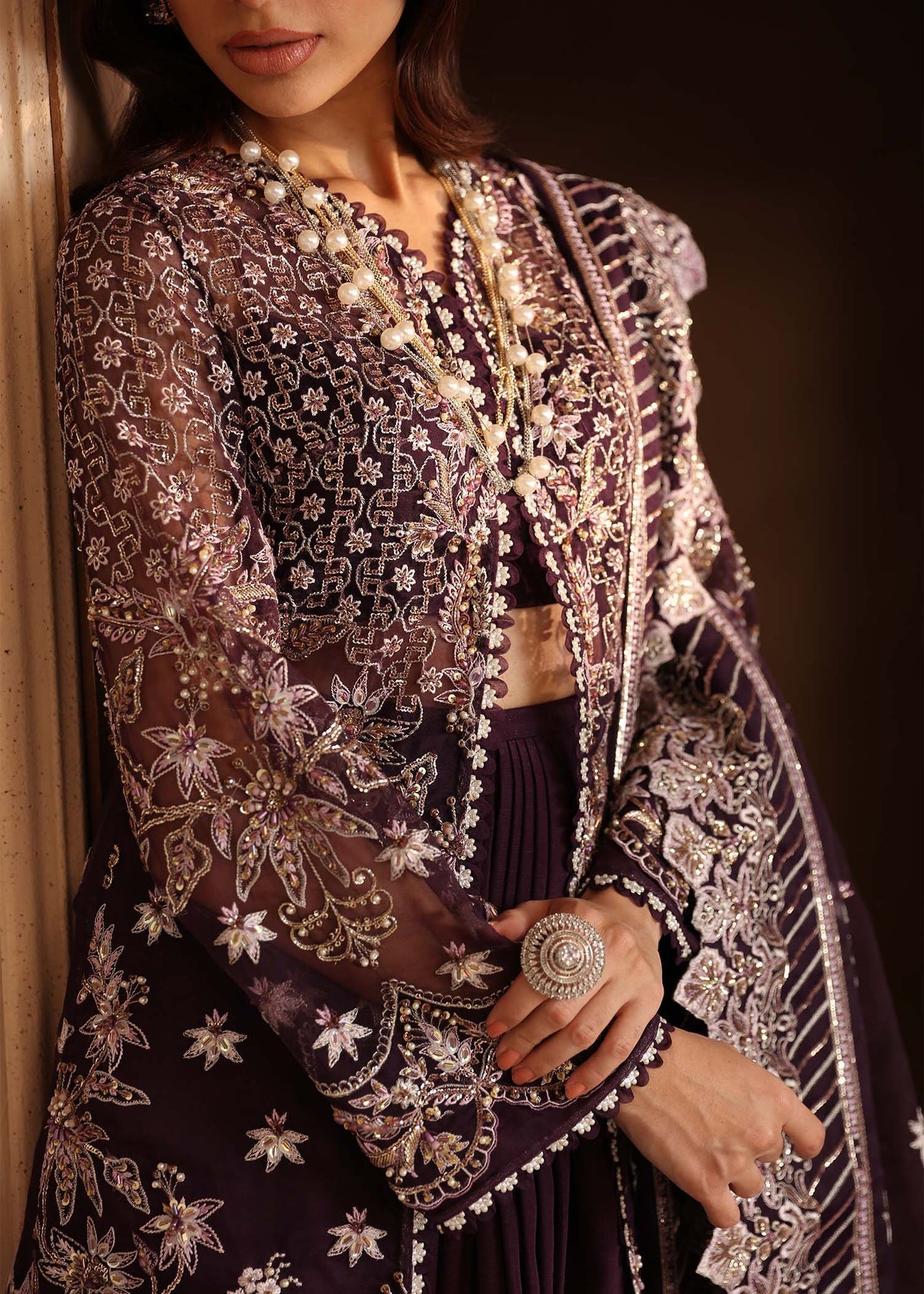 Akbar Aslam | Deewani Wedding Formals | Elowen by Akbar Aslam - Designer Dress - Type: Ladies Clothes - Available at Libayah - 100% Original