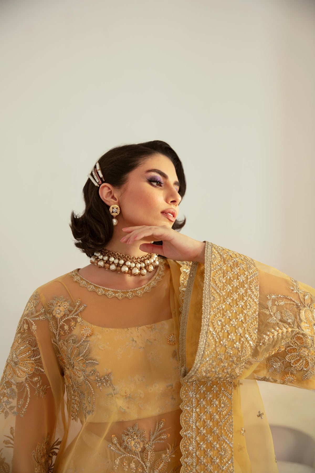 Akbar Aslam | Velora Formal Pret | Fawn by Akbar Aslam - Designer Dress - Type: Ladies Clothes - Available at Libayah - 100% Original