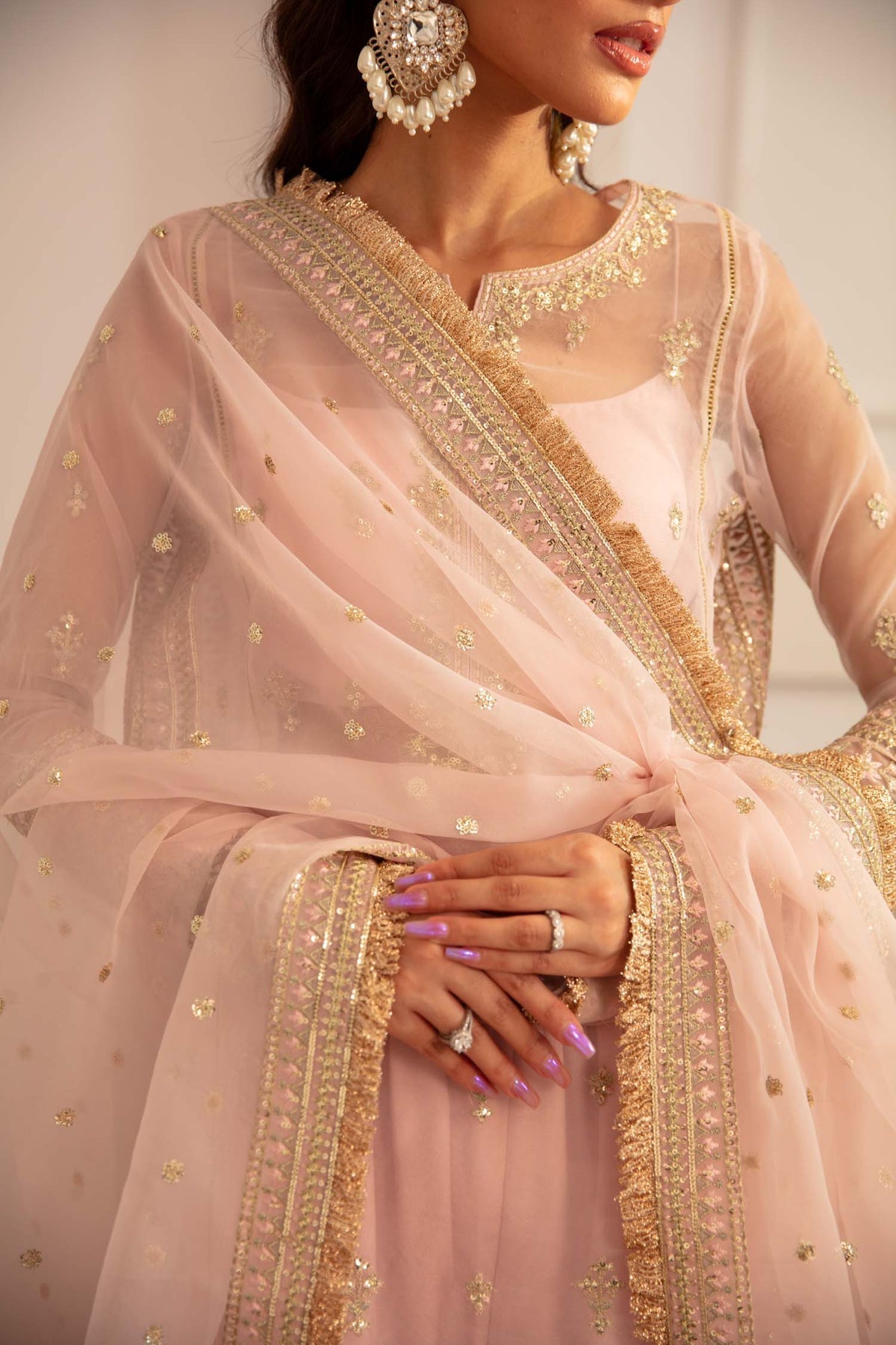 Akbar Aslam | Velora Formal Pret | Rosette by Akbar Aslam - Designer Dress - Type: Ladies Clothes - Available at Libayah - 100% Original