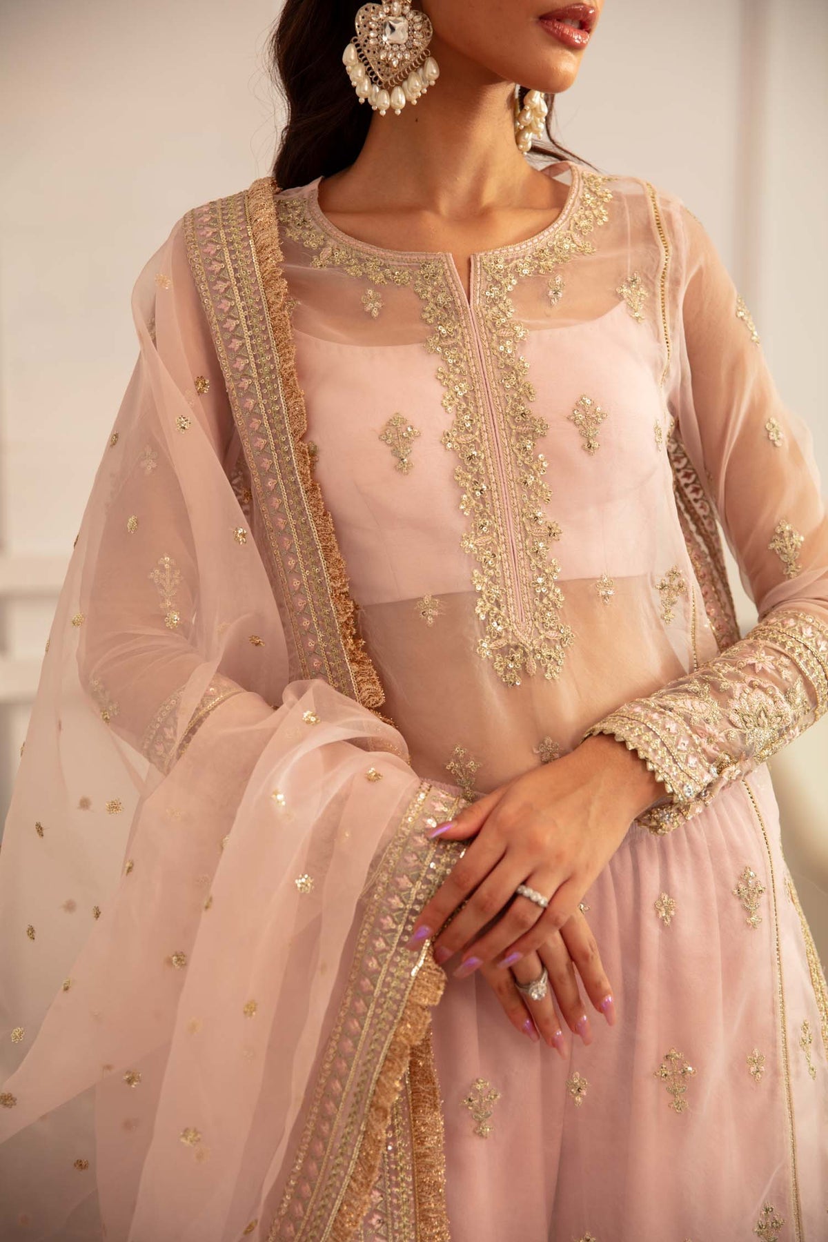 Akbar Aslam | Velora Formal Pret | Rosette by Akbar Aslam - Designer Dress - Type: Ladies Clothes - Available at Libayah - 100% Original