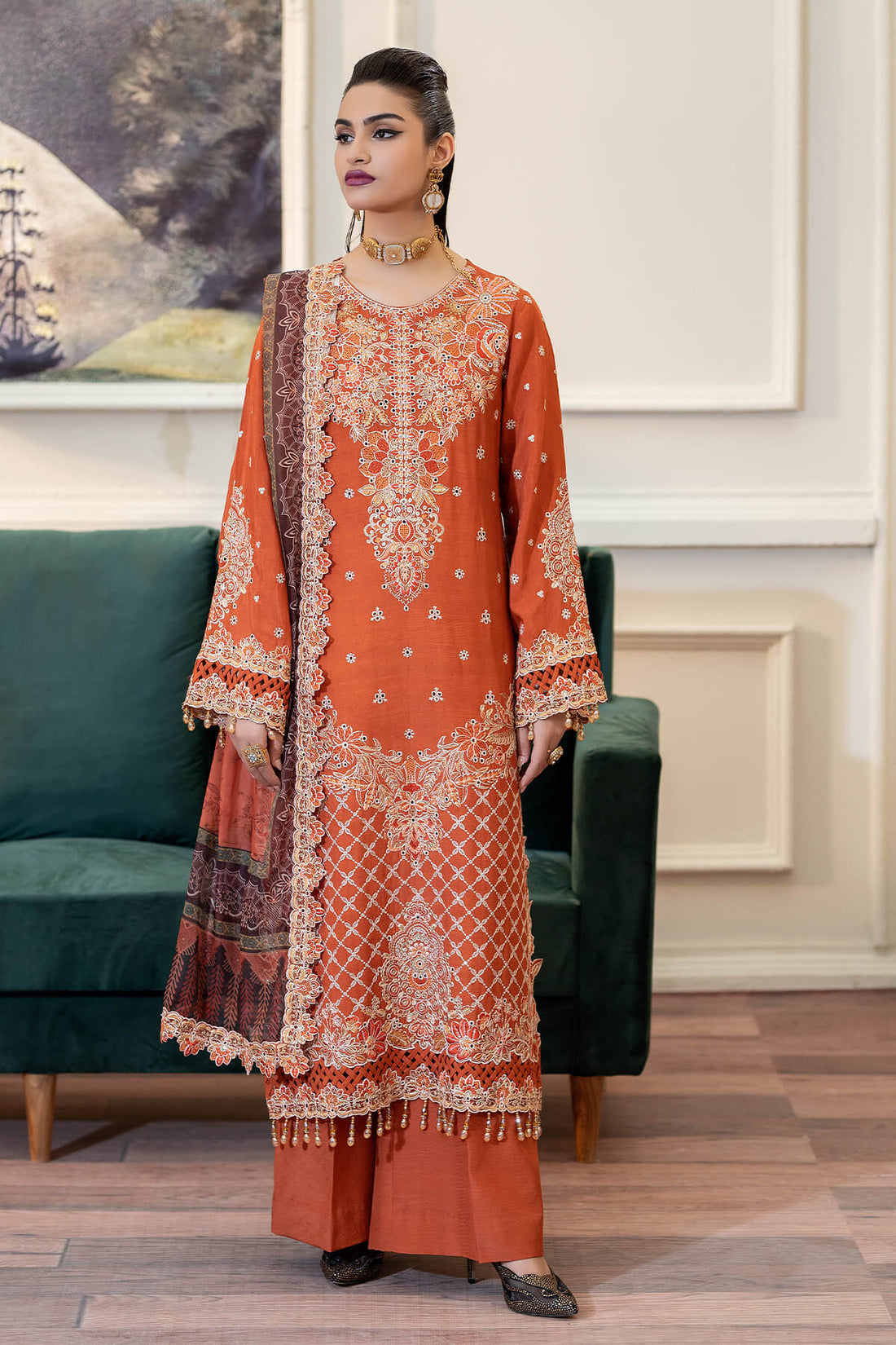 Imrozia Premium | Zebrang Silk |  SRS-13 Zevar by Imrozia Premium - Designer Dress - Type: Ladies Clothes - Available at Libayah - 100% Original