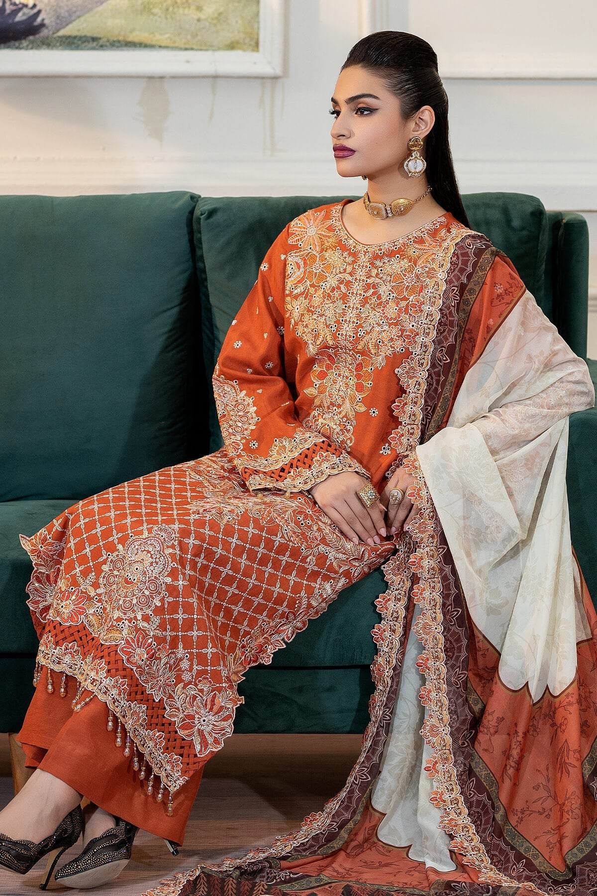 Imrozia Premium | Zebrang Silk |  SRS-13 Zevar by Imrozia Premium - Designer Dress - Type: Ladies Clothes - Available at Libayah - 100% Original