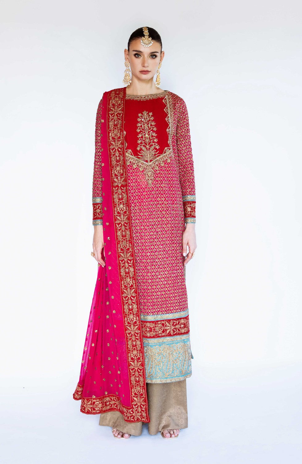 Maryum N Maria | Azal Formals | CHIFFON ALETA - FS40019 by Maryam N Maria - Designer Dress - Type: Ladies Clothes - Available at Libayah - 100% Original