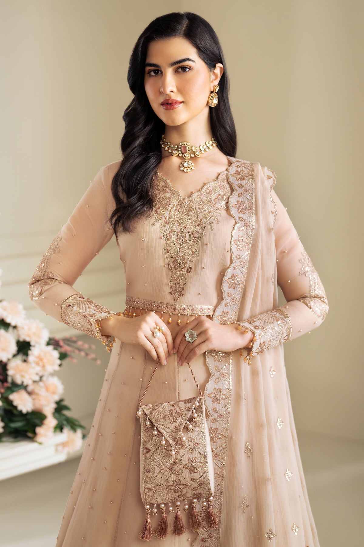 Alizeh | Selene Luxury Chiffon Collection 25 | AF-PS-8004-Lotus by Alizeh - Designer Dress - Type: Ladies Clothes - Available at Libayah - 100% Original