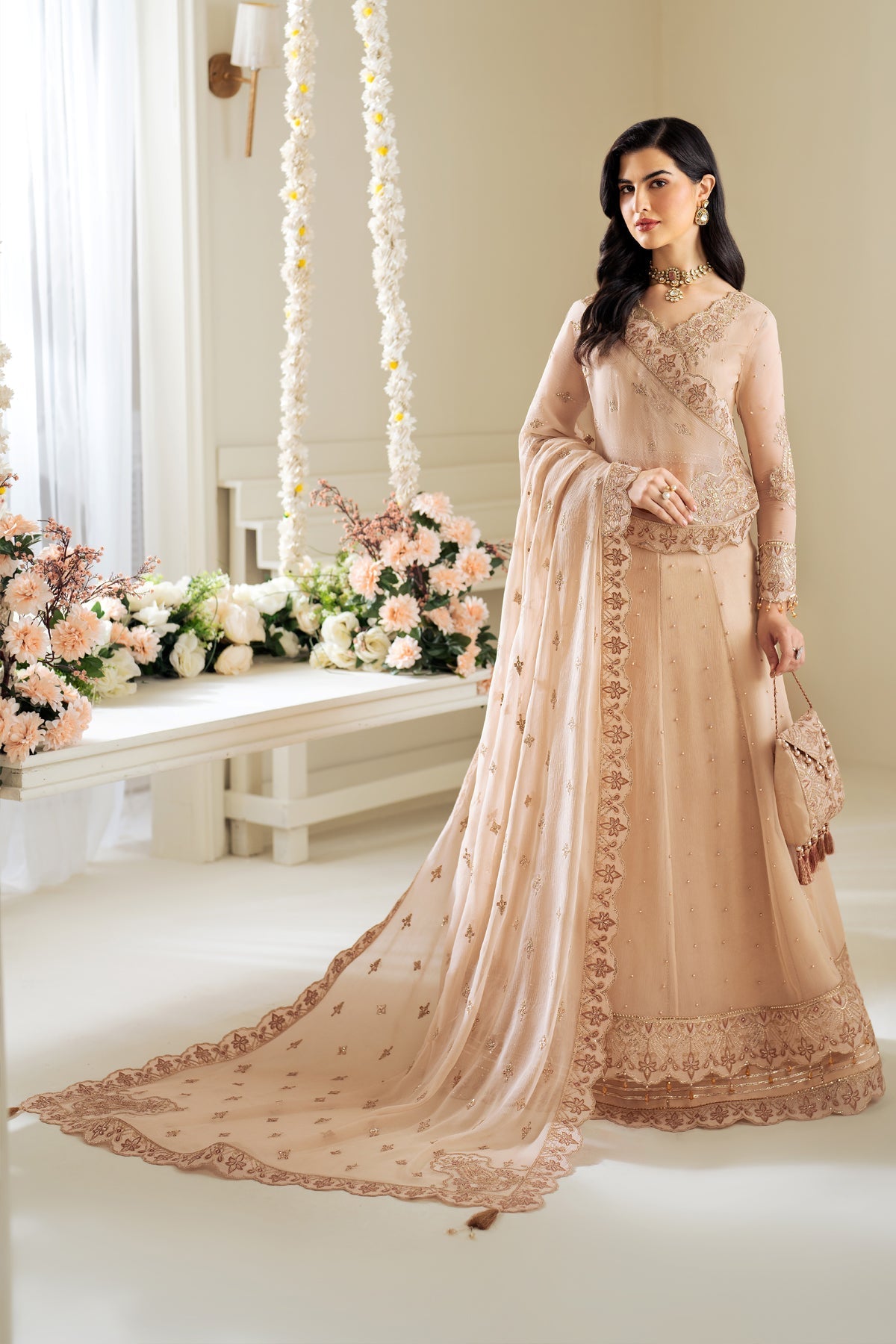 Alizeh | Selene Luxury Chiffon Collection 25 | AF-PS-8004-Lotus by Alizeh - Designer Dress - Type: Ladies Clothes - Available at Libayah - 100% Original