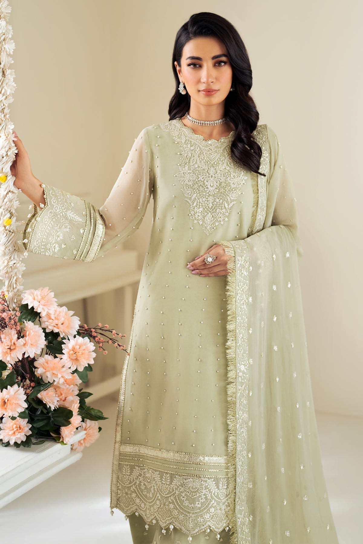Alizeh | Selene Luxury Chiffon Collection 25 | AF-PS-8008-Neo by Alizeh - Designer Dress - Type: Ladies Clothes - Available at Libayah - 100% Original
