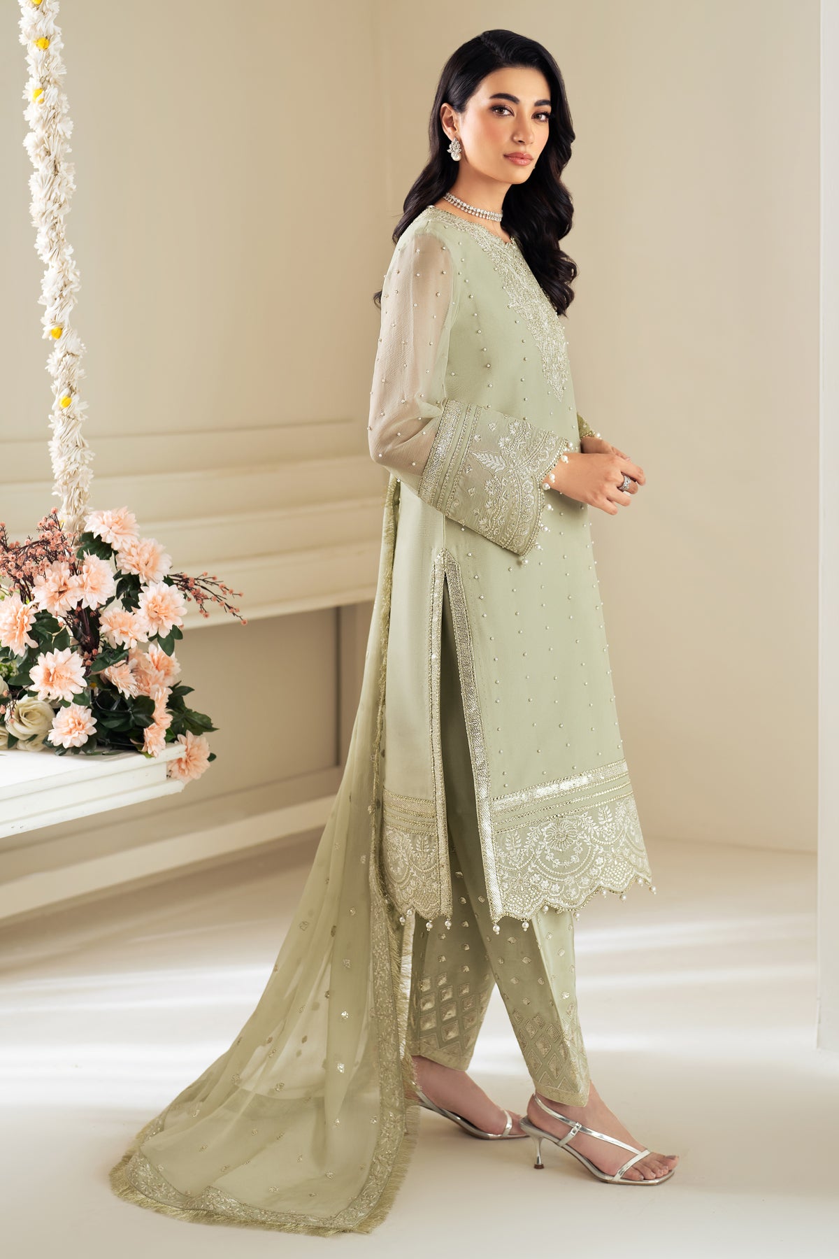 Alizeh | Selene Luxury Chiffon Collection 25 | AF-PS-8008-Neo by Alizeh - Designer Dress - Type: Ladies Clothes - Available at Libayah - 100% Original