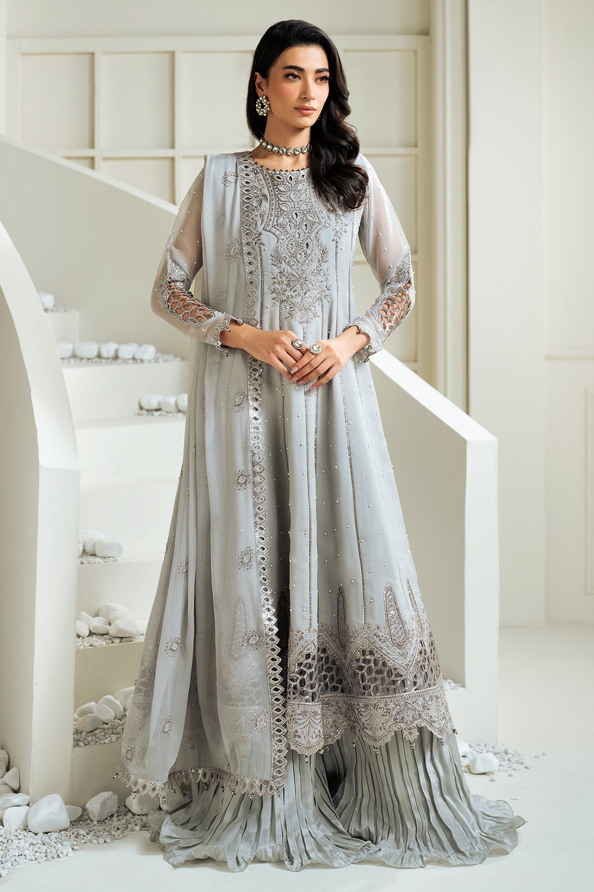 Alizeh | Selene Luxury Chiffon Collection 25 | AF-PS-8002-Luna by Alizeh - Designer Dress - Type: Ladies Clothes - Available at Libayah - 100% Original