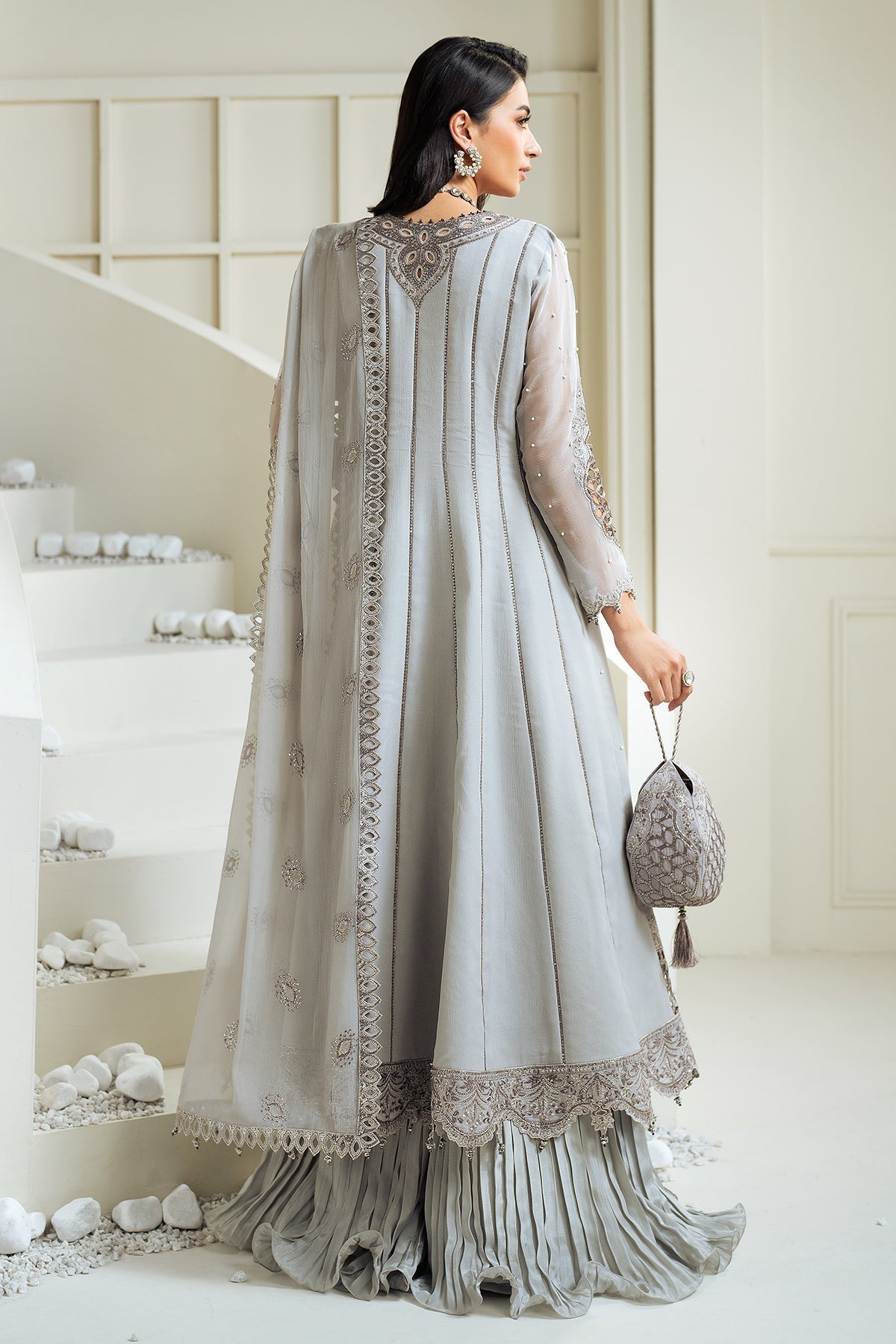 Alizeh | Selene Luxury Chiffon Collection 25 | AF-PS-8002-Luna by Alizeh - Designer Dress - Type: Ladies Clothes - Available at Libayah - 100% Original