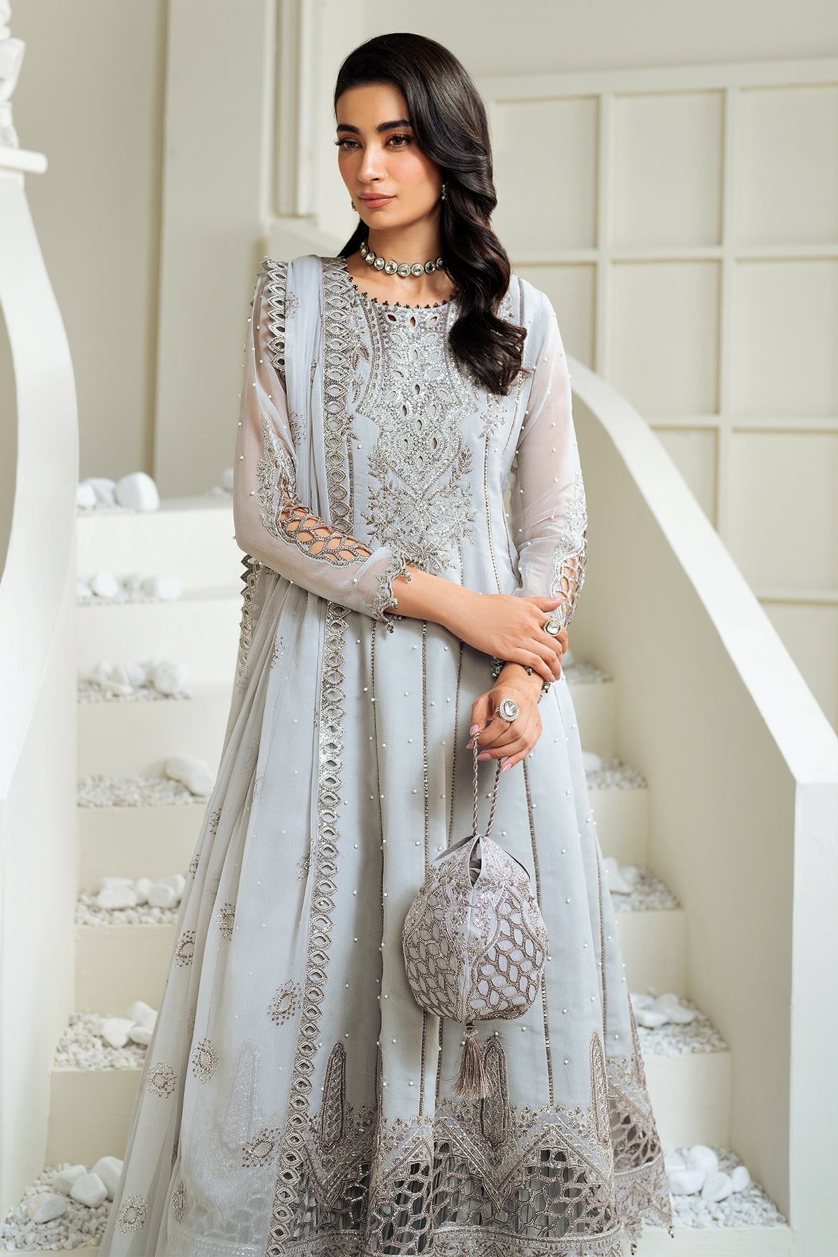 Alizeh | Selene Luxury Chiffon Collection 25 | AF-PS-8002-Luna by Alizeh - Designer Dress - Type: Ladies Clothes - Available at Libayah - 100% Original