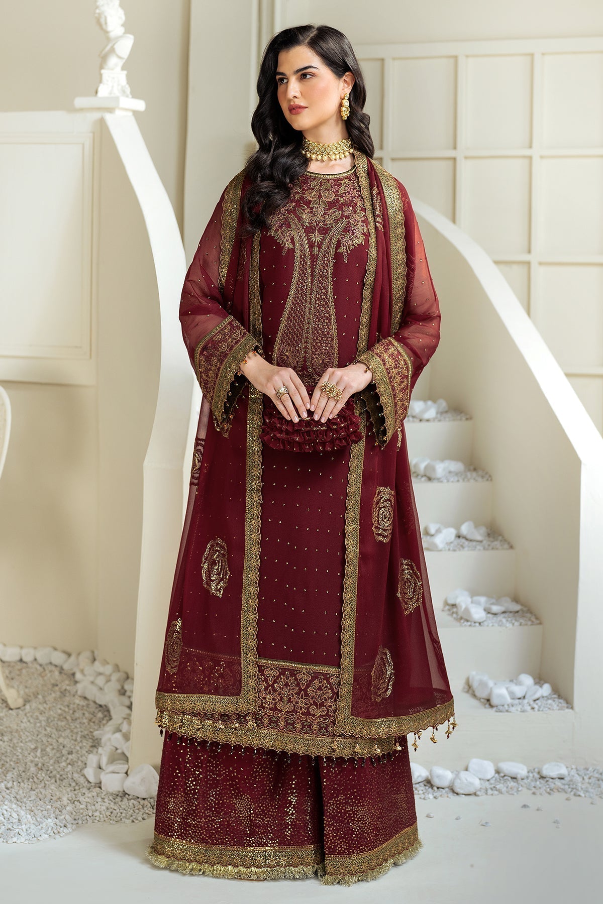 Alizeh | Selene Luxury Chiffon Collection 25 | AF-PS-8007-Gina by Alizeh - Designer Dress - Type: Ladies Clothes - Available at Libayah - 100% Original